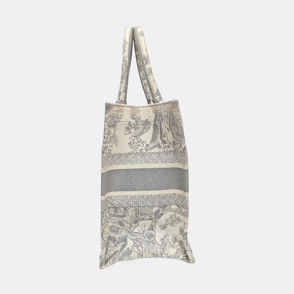 Book Tote Medium Canvas Gray