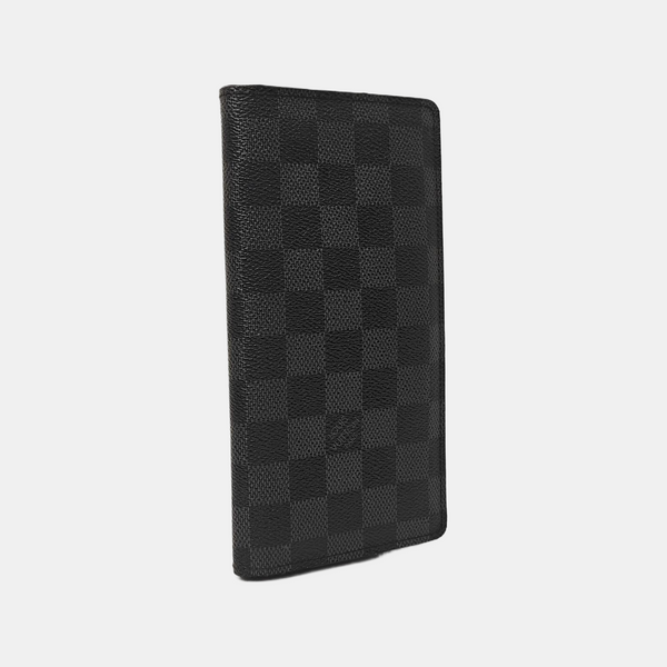 BRAZZA Damier Graphite Coated Canvas Black Wallet