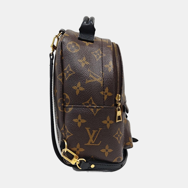 PALM SPRINGS Mini Monogram Coated Canvas Brown