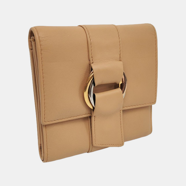 Calfskin Wallet Beige