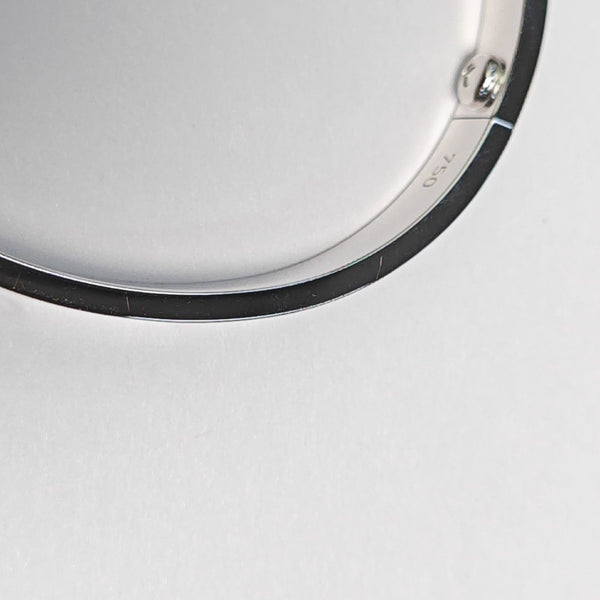 LOVE 18k White Gold Silver Bangle