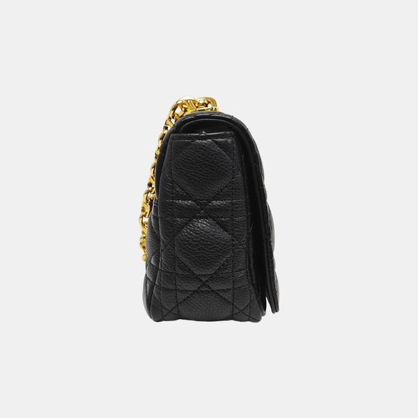 Dior Caro Small Cannage Calfskin Black
