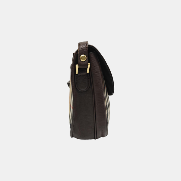 Canvas Crossbody Bag Brown