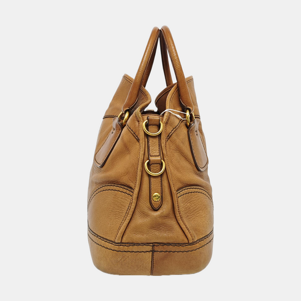 Calfskin Tote Bag Brown