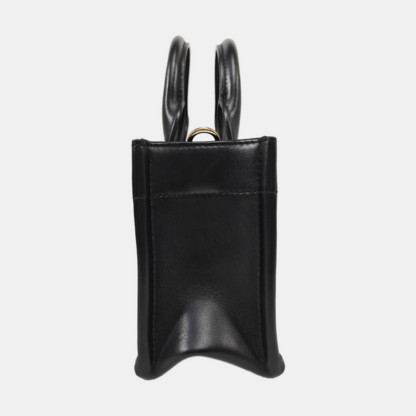 Mini Dior Book Tote Piel de becerro Macrocannage negra