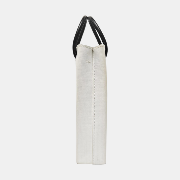 Shopping Bag Calfskin White