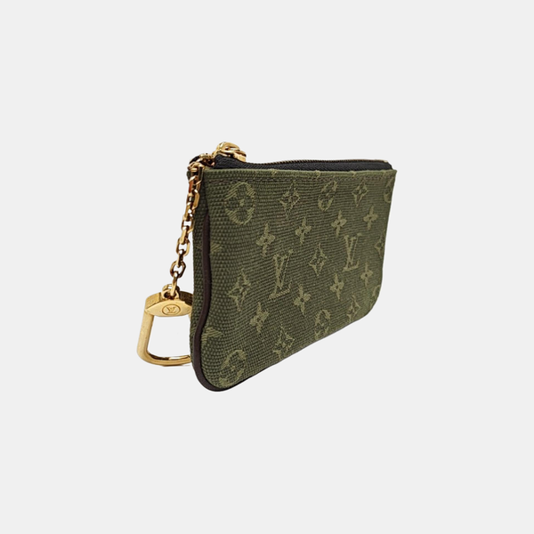 Monogram Canvas Key Pouch Green