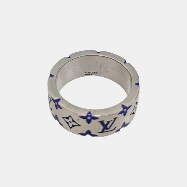 LV MOSAIC Metal Silver Ring EU 62