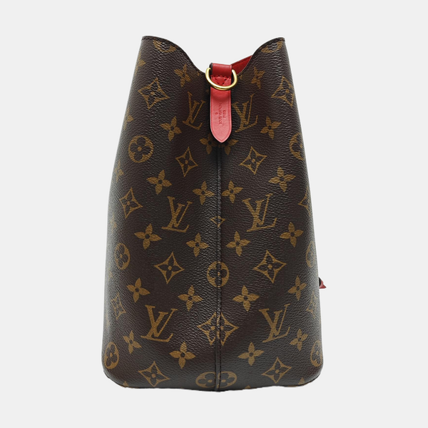 NÉONOÉ MM Monogram Coated Canvas Brown