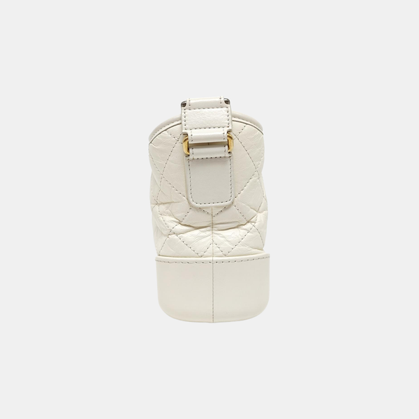 GABRIELLE Mini Quilted Calfskin White