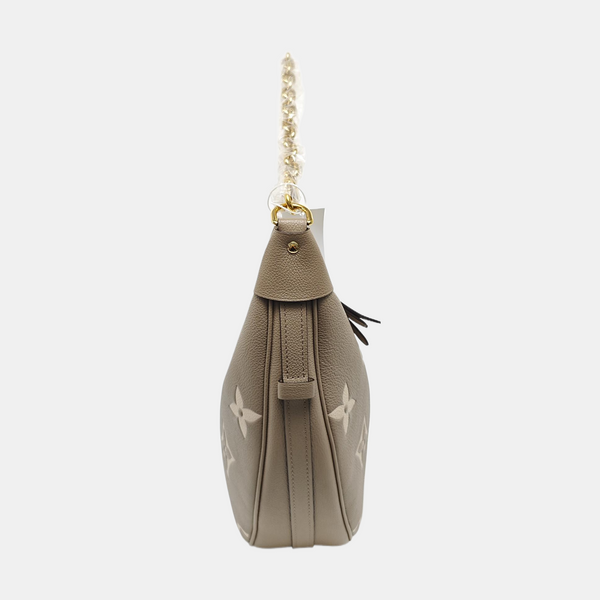 LOOP HOBO Monogram Calfskin Gray
