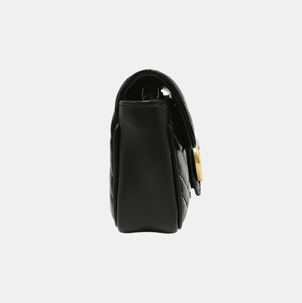 GG Marmont Mini Quilted Calfskin Black