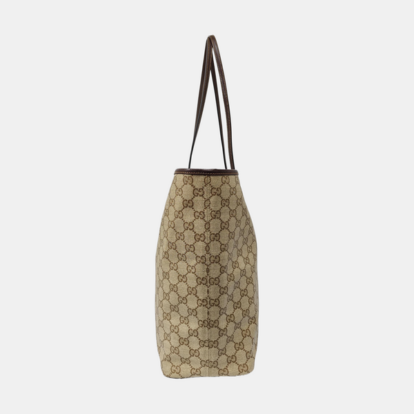 Tribeca Large Monogram Coated Canvas Beige