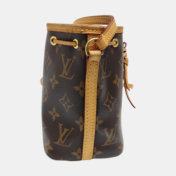 NÉONOÉ Nano Monogram Coated Canvas Brown