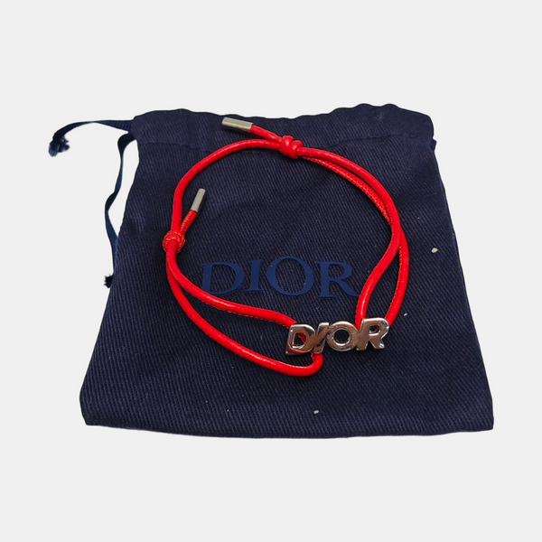Dio(r)evolution Leather Red Bracelet
