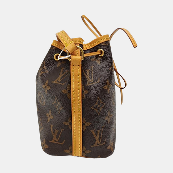 NÉONOÉ Nano Monogram Coated Canvas Brown