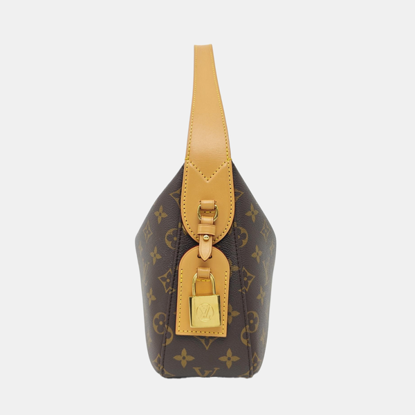 Monogram Coated Canvas Top Handle Bag Brown