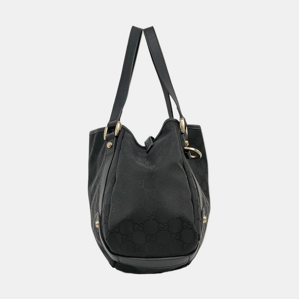 Abbey Medium Monogram Canvas Black