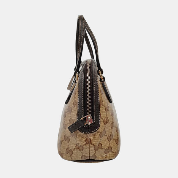 Dome Monogram Coated Canvas Brown