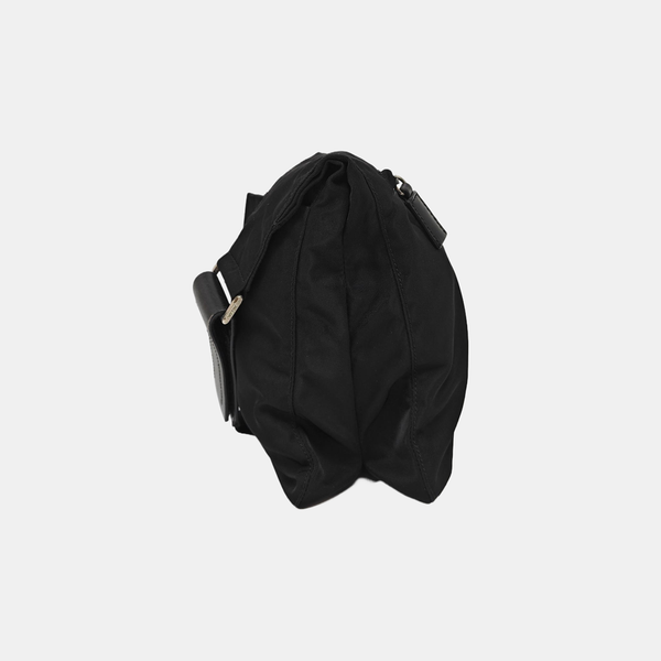 Nylon Shoulder Bag Black