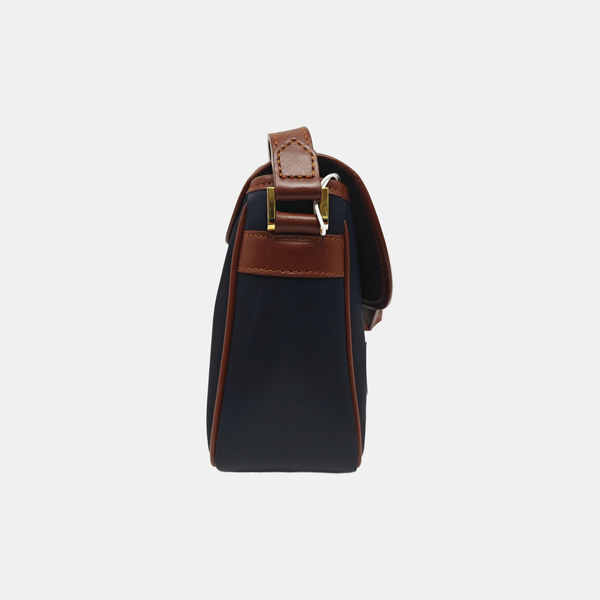 Fabric Shoulder Bag Blue