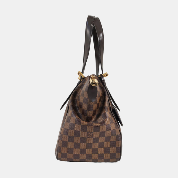 VERONA MM Damier Ebene Coated Canvas Brown