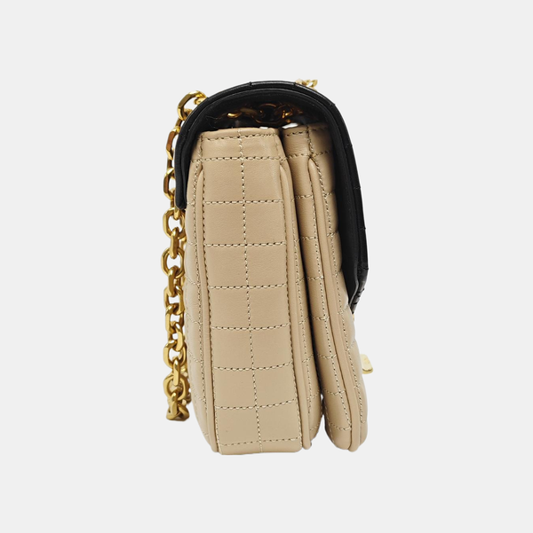 Authenticated pre-owned C Calfskin Beige - Shoulder Bag at Looply