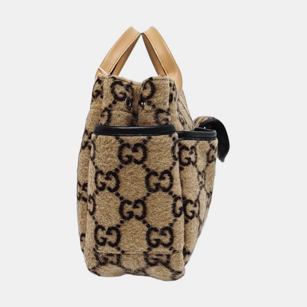 Monogram Felt Tote Bag Beige
