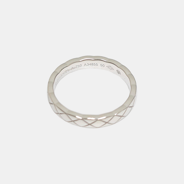 COCOCRUSH 18k White Gold Silver Ring EU 50