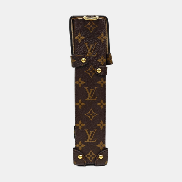 TRUNK Monogram Coated Canvas Brown