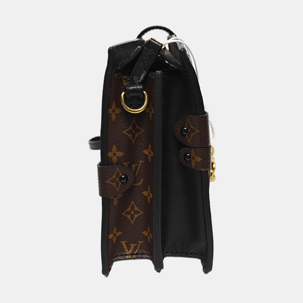TRUNK Monogram Coated Canvas Brown