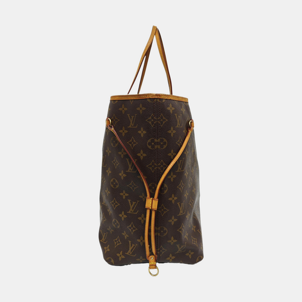 NEVERFULL GM Monogram Coated Canvas Brown