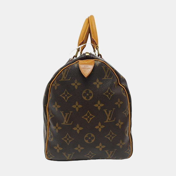 SPEEDY 30 Monogram Coated Canvas Brown