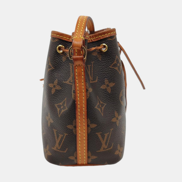 NÉONOÉ Nano Monogram Coated Canvas Brown