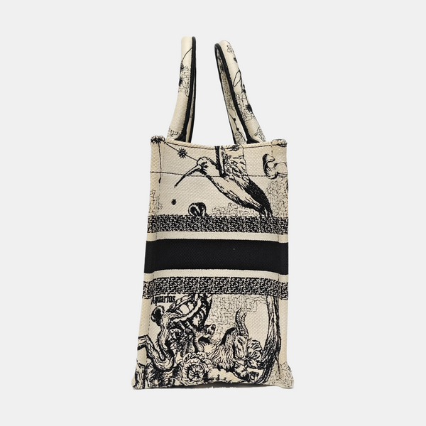 Book Tote Small Canvas White
