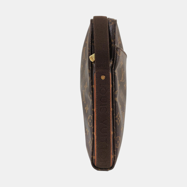 TROTTEUR Monogram Coated Canvas Brown