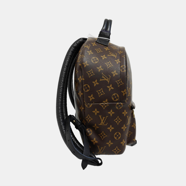 Monogram Coated Canvas Backpack Brown