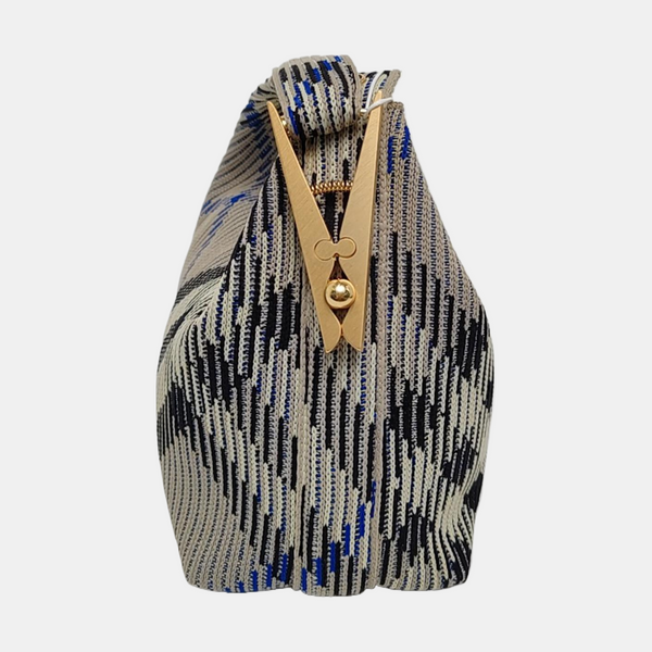 Fabric Top Handle Bag Mini Gray