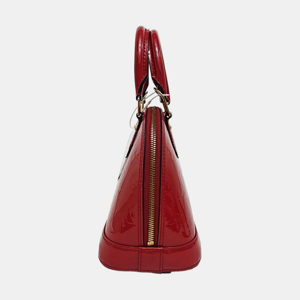 ALMA BB Monogram Patent Leather Red