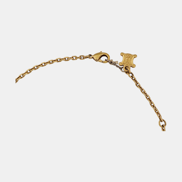 Collar de metal dorado
