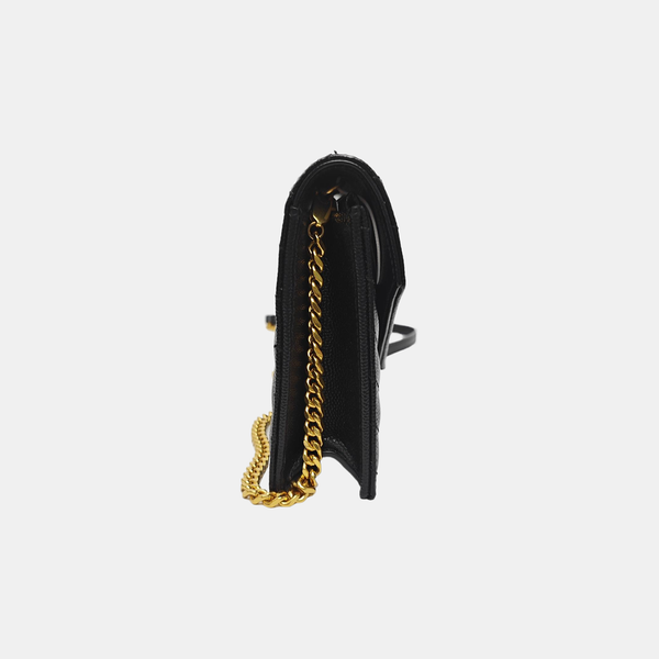 MONOGRAM WOC Chevron Calfskin Black