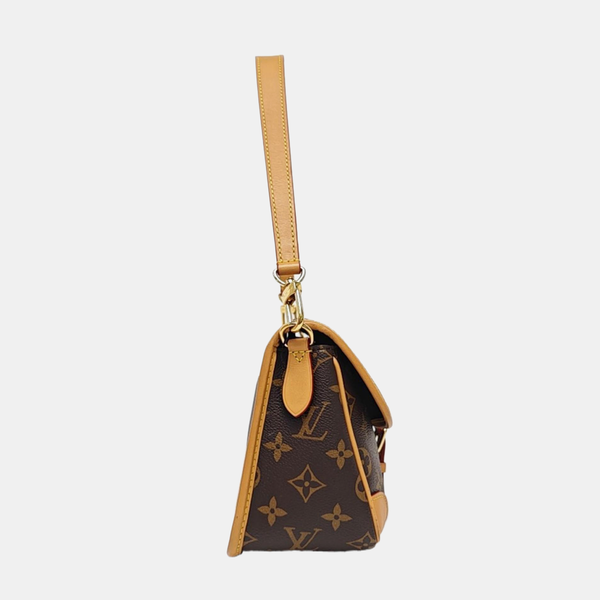 DIANE Monogram Coated Canvas Brown