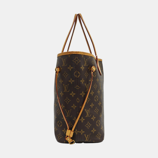NEVERFULL MM Lona Monogram Revestida Marrón
