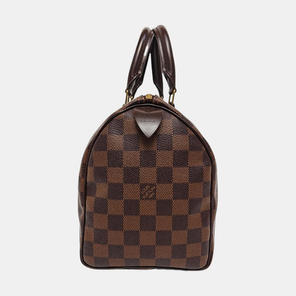 SPEEDY 25 Damier Ebene Coated Canvas Brown