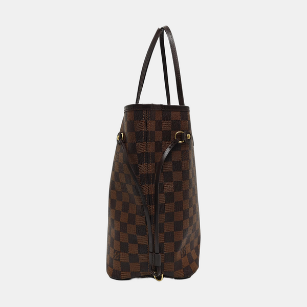 NEVERFULL MM Damier Ebene Coated Canvas Brown