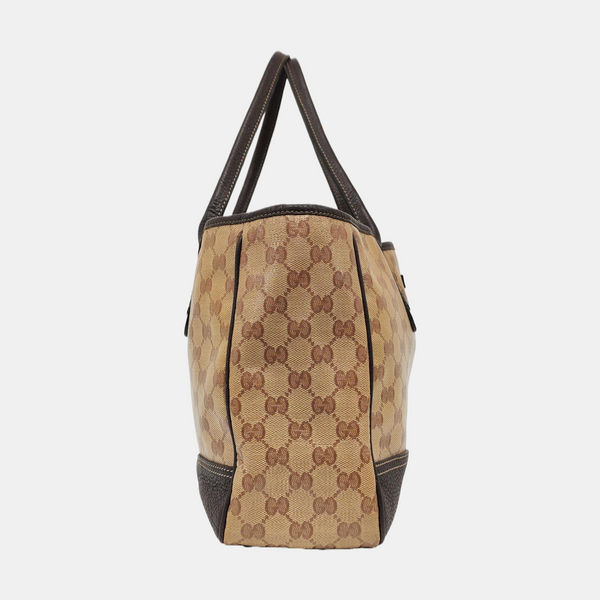 Princy Monogram Coated Canvas Brown