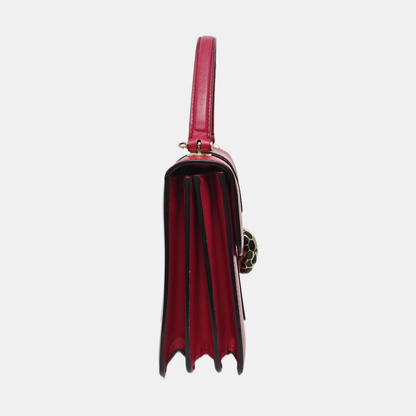 SERPENTI FOREVER Piel de becerro acolchada pequeña rojo