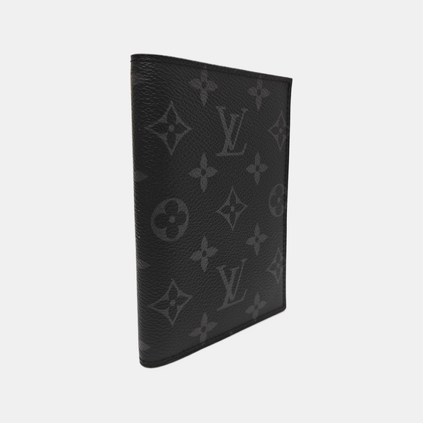Monogram Coated Canvas Card Holder Gray