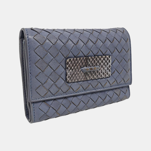 Calfskin Wallet Blue