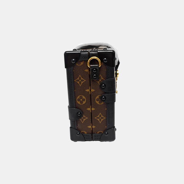 PETITE MALLE Monogram Coated Canvas Brown